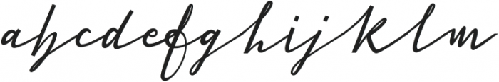 Cursive Signa Script Semi Bold Italic ttf (600) Font LOWERCASE