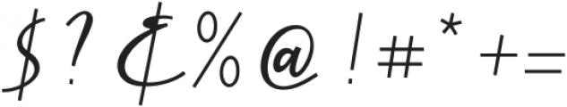Cursive Signa Script Semi Bold Oblique otf (600) Font OTHER CHARS