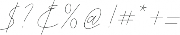 Cursive Signa Script Thin Italic ttf (100) Font OTHER CHARS