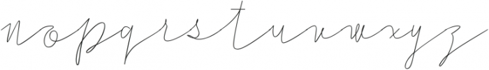 Cursive Signa Script Thin Oblique ttf (100) Font LOWERCASE