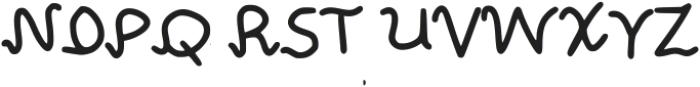 Curve Font Regular otf (400) Font UPPERCASE