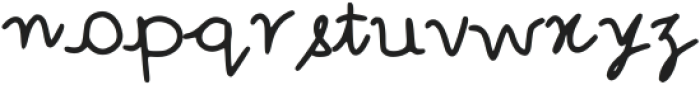 Curve Font Regular otf (400) Font LOWERCASE
