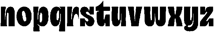 Curve Retro Regular otf (400) Font LOWERCASE