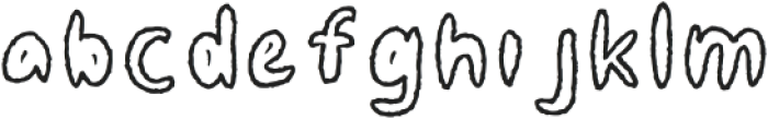 Curvydoodle Regular otf (400) Font LOWERCASE