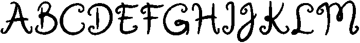 Cusie Regular otf (400) Font UPPERCASE