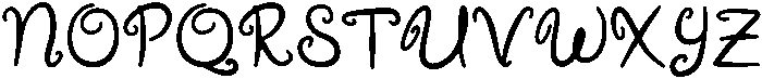 Cusie Regular otf (400) Font UPPERCASE