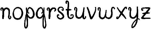 Cusie Regular otf (400) Font LOWERCASE