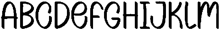 Cute Banana Regular otf (400) Font UPPERCASE