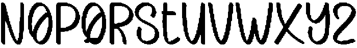 Cute Banana Regular otf (400) Font UPPERCASE