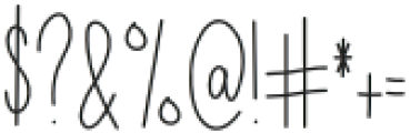 Cute Beauty Regular otf (400) Font OTHER CHARS