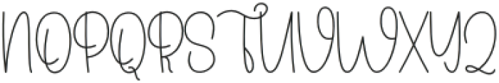 Cute Beauty Regular otf (400) Font UPPERCASE