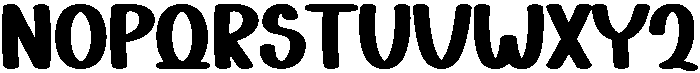 Cute Boho Regular otf (400) Font UPPERCASE