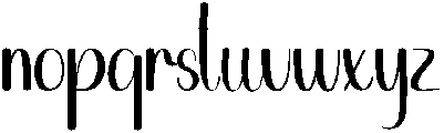 Cute Bunny Regular otf (400) Font LOWERCASE