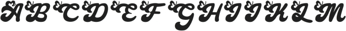 Cute Butterfly otf (400) Font UPPERCASE