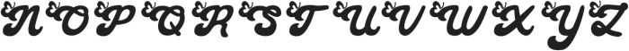 Cute Butterfly otf (400) Font UPPERCASE
