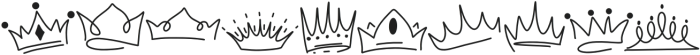 Cute Crown Regular otf (400) Font OTHER CHARS