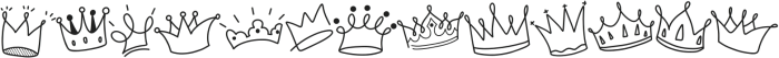 Cute Crown Regular otf (400) Font UPPERCASE