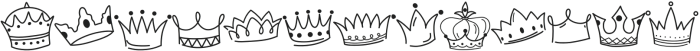 Cute Crown Regular otf (400) Font UPPERCASE