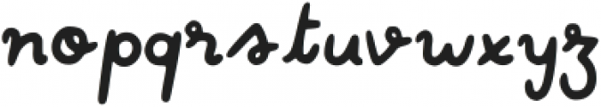 Cute Curly Italic Italic otf (400) Font LOWERCASE