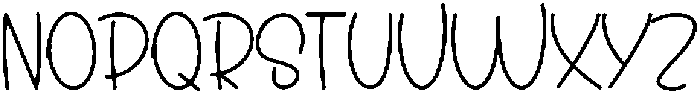 Cute Daddy Regular otf (400) Font UPPERCASE