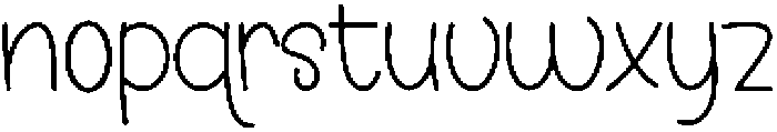 Cute Daddy Regular otf (400) Font LOWERCASE
