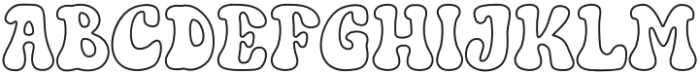 Cute Enga Outline otf (400) Font UPPERCASE