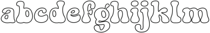 Cute Enga Outline otf (400) Font LOWERCASE