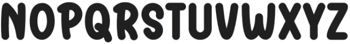 Cute Fluffy Regular otf (400) Font UPPERCASE