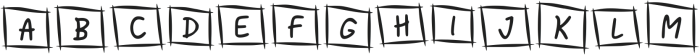 Cute Frame Regular otf (400) Font UPPERCASE
