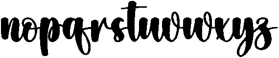 Cute Fruit Regular otf (400) Font LOWERCASE