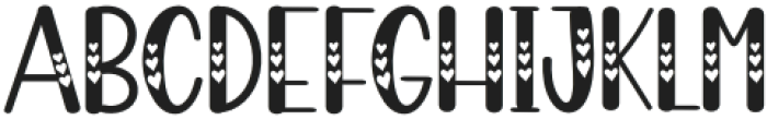 Cute Girl Regular otf (400) Font UPPERCASE