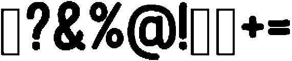 Cute Gummy Regular otf (400) Font OTHER CHARS