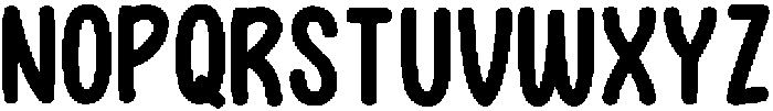 Cute Gummy Regular otf (400) Font LOWERCASE