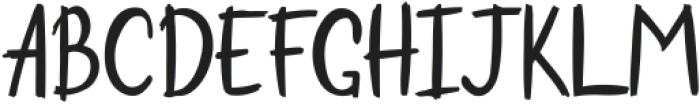 Cute Hand Font Regular ttf (400) Font UPPERCASE