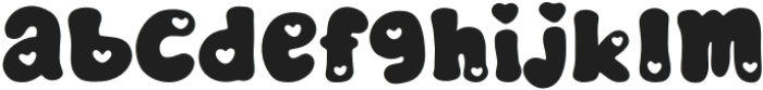 Cute Heart Regular otf (400) Font LOWERCASE