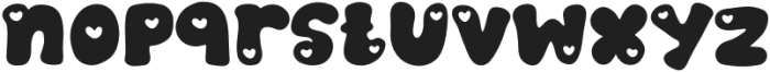 Cute Heart Regular otf (400) Font LOWERCASE