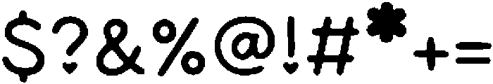 Cute Loopy Regular otf (400) Font OTHER CHARS