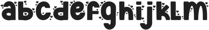 Cute Love Story Four otf (400) Font LOWERCASE