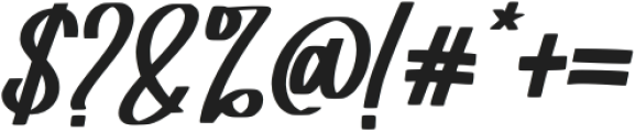 Cute Mars Italic otf (400) Font OTHER CHARS