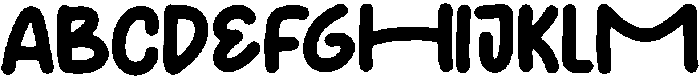 Cute Molina Regular otf (400) Font UPPERCASE