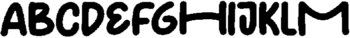 Cute Molina Regular ttf (400) Font UPPERCASE