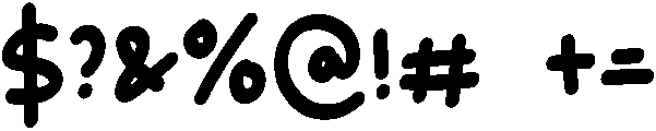 Cute Monster Regular otf (400) Font OTHER CHARS