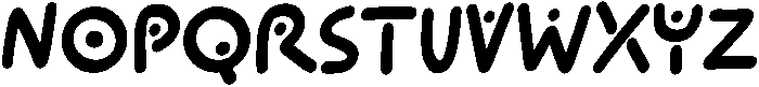 Cute Monster Regular otf (400) Font UPPERCASE