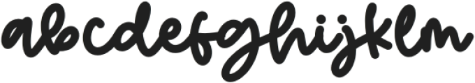 Cute Oneself Regular otf (400) Font LOWERCASE