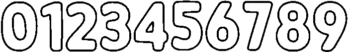 Cute Outline Regular otf (400) Font OTHER CHARS