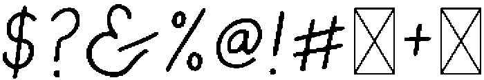 Cute Pen Regular otf (400) Font OTHER CHARS