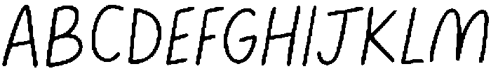 Cute Pen Regular otf (400) Font UPPERCASE