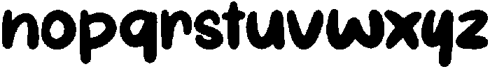 Cute Salira Regular ttf (400) Font LOWERCASE