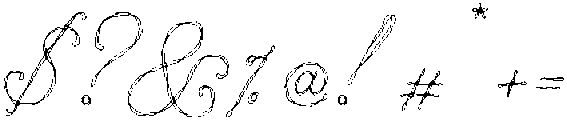 Cute Sign Regular otf (400) Font OTHER CHARS
