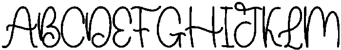 Cute Single Regular otf (400) Font UPPERCASE